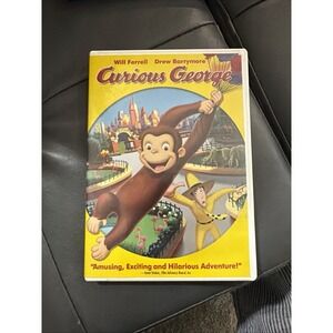 Curious George DVD Movie - Will Ferrell, Drew Barrymore - Family Adventure